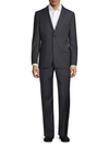 HICKEY FREEMAN CLASSIC FIT MINI CHECKERED WOOL SUIT,0400098860673