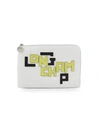 LONGCHAMP LOGO LETTERED LEATHER POUCH,0400012759548