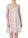 KATE SPADE LACE-INSERT FLORAL A-LINE CHEMISE,0400012747539