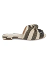 SAKS FIFTH AVENUE KNOTTED CANVAS SLIDES,0400012486875