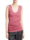 BRUNELLO CUCINELLI LUREX SCOOPNECK TANK,0400012490703