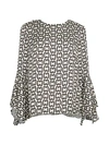MILLY HOLLY LINK-PRINT TOP,0400012693572