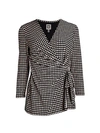 ANNE KLEIN POLKA DOT WRAP TOP,0400012775559