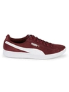 PUMA LOGO LEATHER & SUEDE LOW-TOP SNEAKERS,0400099931530