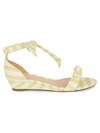 ALEXANDRE BIRMAN CLARITA STRIPED WEDGE SANDALS,0400012509875