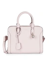 ALEXANDER MCQUEEN SMALL PEBBLED LEATHER SATCHEL,0400012442132