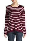 AMICALE STRIPED CASHMERE SWEATER,0400011723903