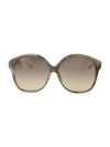 LINDA FARROW NOVELTY 61MM OVERSIZED SQUARE SUNGLASSES,0400012448002