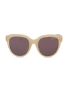 Linda Farrow 56mm Cat Eye Sunglasses