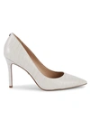 Sam Edelman Beth Croc-effect Leather Pumps
