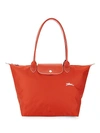 Longchamp Le Pliage Club Leather-trimmed Tote