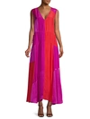 AMUR colourBLOCK PATCHWORK SILK GOWN,0400012262125