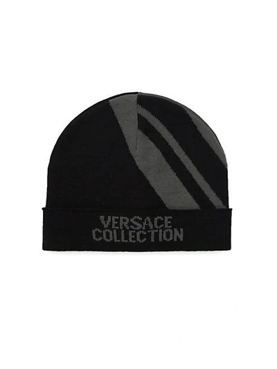 Versace Logo Knit Beanie