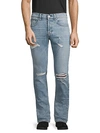 HUDSON SLIM STRAIGHT DISTRESSED JEANS,0400012593786