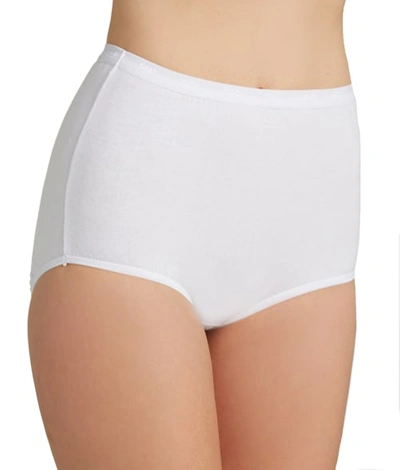 Bali Full Cut Fit Cotton Brief In White