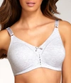Bali Double Support Cotton Wire-free Bra In White