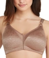 Bali Double Support Spa Closure Wireless Bra 3372 In Sheer Latte Jacquard