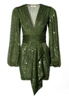 Aggi By Halewski Dress Anastasia Vineyard Green In Green
