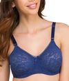 Bali Lace 'n Smooth 2-ply Seamless Underwire Bra 3432 In In The Navy