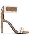 Giuseppe Zanotti Kanda Square Toe Sandals With 9 Cm Heel In Brown