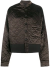 HAIDER ACKERMANN EMBROIDERED-DETAIL DIAMOND-QUILTED JACKET