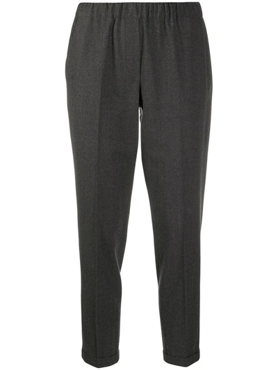 Antonelli Cropped Trousers In Grey