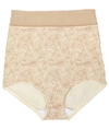 Bali Smoothing Cotton Brief 2-pack In Lace Flowers,nude