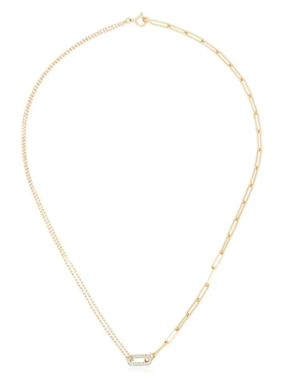 YVONNE LÉON 18K YELLOW GOLD DIAMOND LINK CHOKER