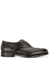 Ferragamo Lace-up Oxford Shoes In Brown