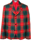 COMME DES GARÇONS HOMME DEUX TARTAN PATTERN BLAZER