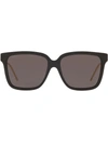 Gucci Square-frame Tinted Sunglasses In Schwarz