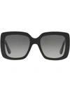 Gucci Gg0141s Square-frame Sunglasses In Grey