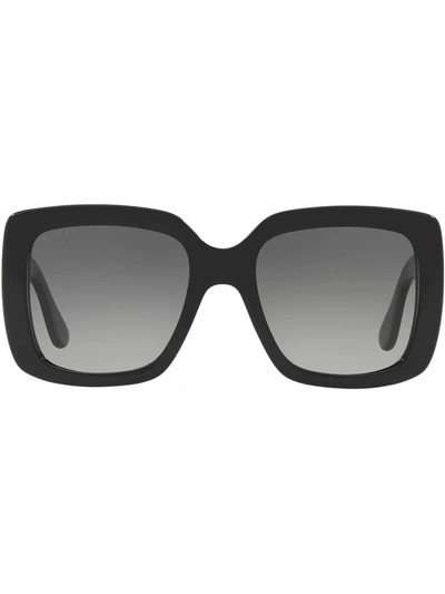 Gucci Gg0141s Square-frame Sunglasses In Grey