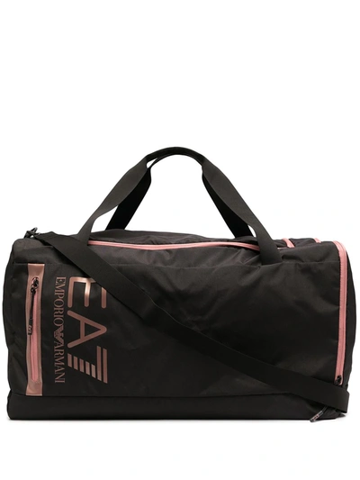 Ea7 35l Smalltrain Core Gym Bag In Black