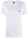 Vivienne Westwood Logo-embroidered Crew-neck T-shirt In White