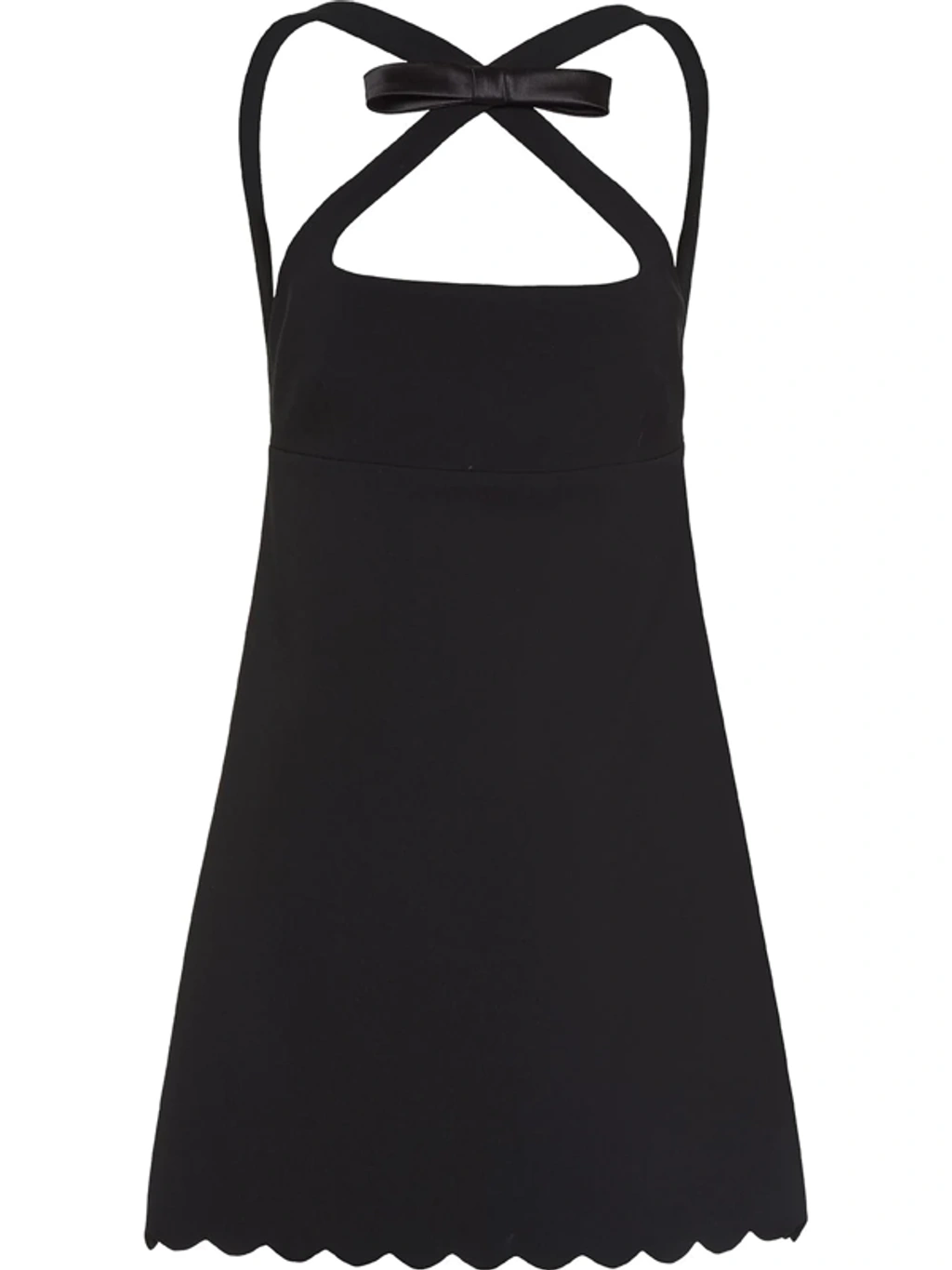 knee length dresses for ladies Miu Miu Bow-embellished Cady Dress  Runway Catalog