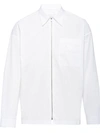 PRADA LOOSE FIT ZIP FRONT SHIRT