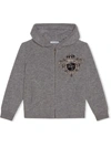 DOLCE & GABBANA LOGO-PATCH HOODIE