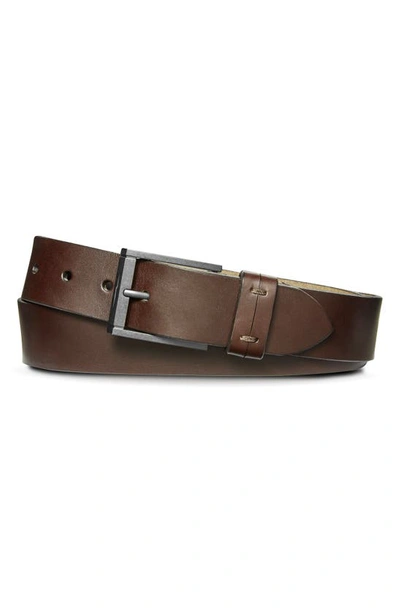 Shinola Men's Double Keeper Smooth Leather Belt In Brown