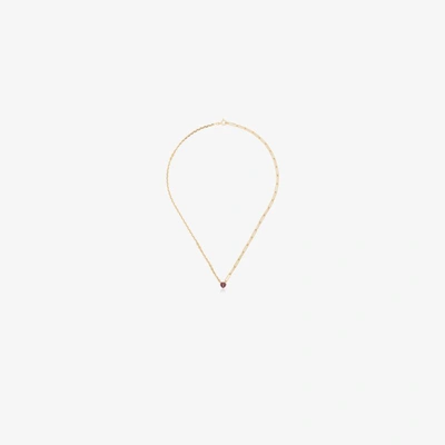 Yvonne Léon 18kt Yellow Gold Tourmaline-heart Necklace