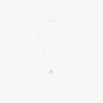 Alighieri 9kt Rose Gold Odyssey Necklace In Pink