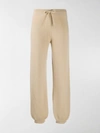 CHLOÉ TAPERED KNITTED TRACK PANTS,15566169