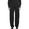LEMAIRE BLACK MILITARY TROUSERS