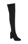 Jeffrey Campbell Parisah Over The Knee Boot In Black Suede