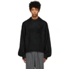 FUMITO GANRYU BLACK DOLMAN SLEEVE SWEATER