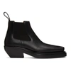 BOTTEGA VENETA BLACK 'THE LEAN' CHELSEA BOOTS