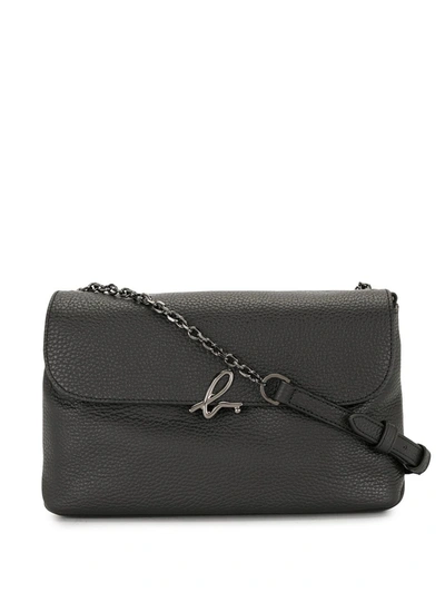 Agnès B. Logo Plaque Cross-body Bag In Black