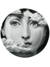 Fornasetti Tema E Variazioni N. 139 Cloudy Face Wall Plate In Black