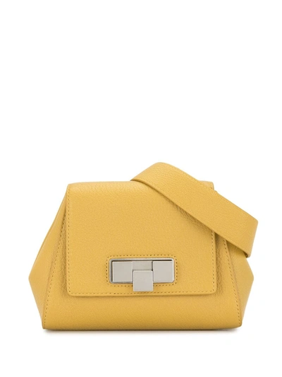 Bottega Veneta Grained-texture Leather Belt Bag In Yellow