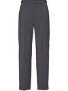 PRADA CROPPED TAILORED TROUSERS